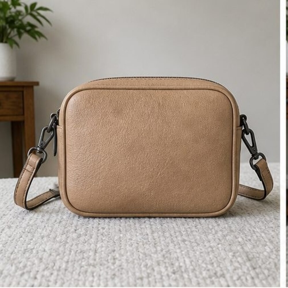Navy Pebbled Crossbody Bag